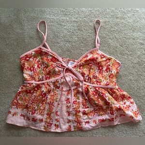 Sienna Sky Floral Tank Top Size Large NWOT